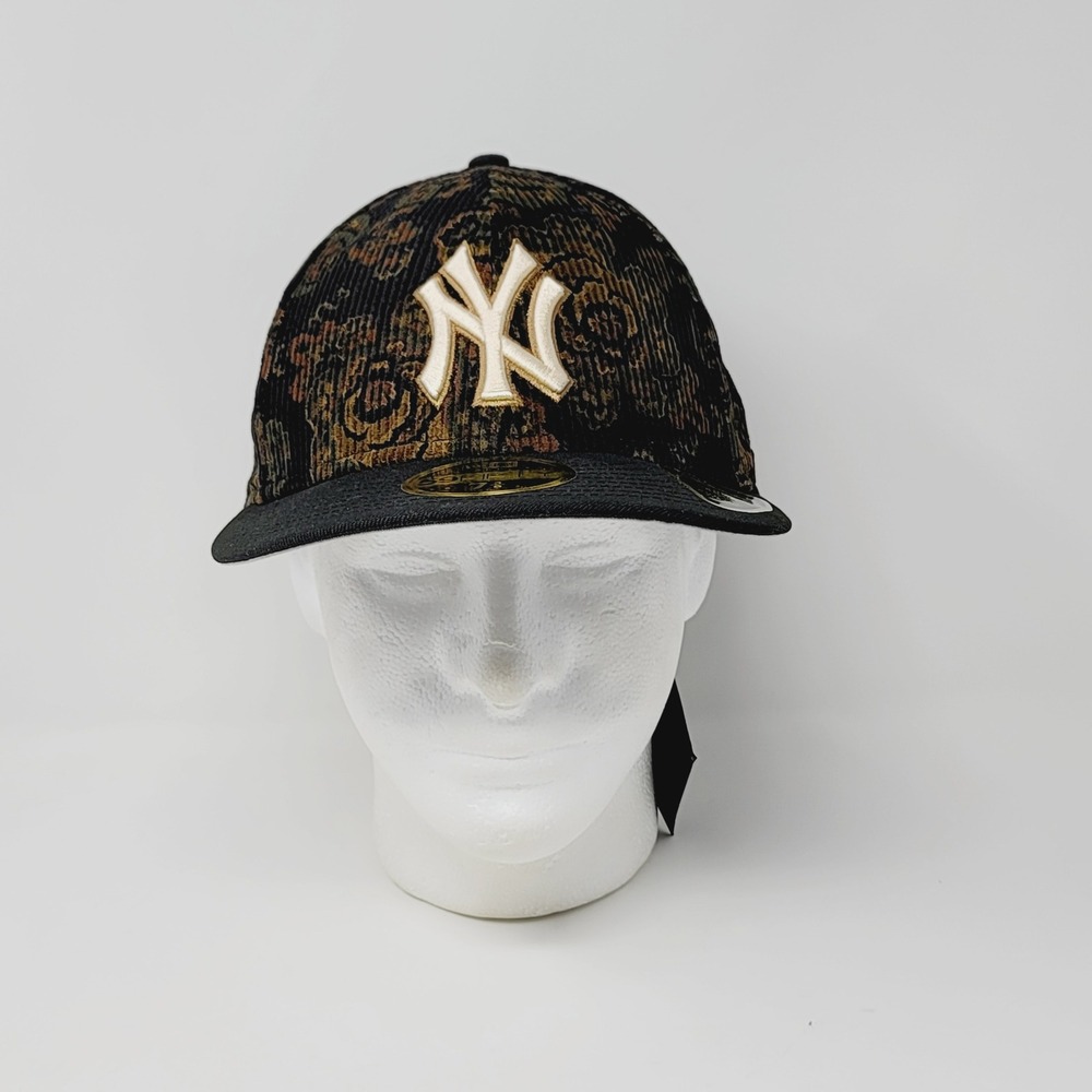 New Era New York Yankees Three Looms 59FIFTY Fitted Hat Floral Corduroy 7 3/8